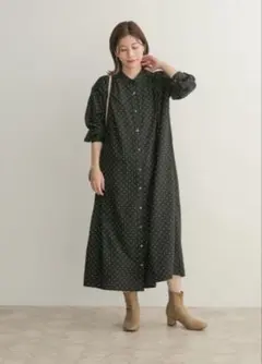 ドットギャザーワンピース(アーバンリサーチドアーズ)