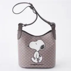 スヌーピー × しまむら ★ スクエアショルダーバッグ