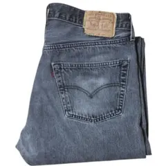 90s Levi's 501 USA製 後染め ブラックデニム 38×30