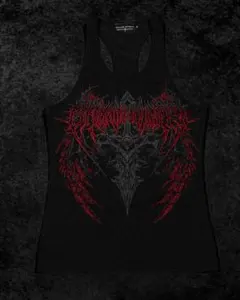 BREATHE DIVINITY タンクトップ ブラック レッドのサムネイル