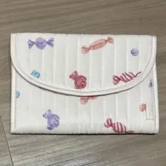 ジェラートピケ　母子手帳ケース　キャンディ柄　Sサイズ