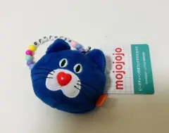mojojojo ビーズチェーン付きフェイスマスコット2 青ネコ