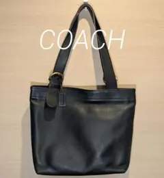 COACHコーチ ホーボー ワンショルダーバッグ ブラック レザー ハーフ