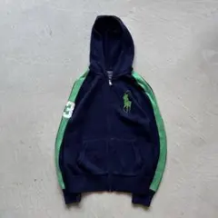 00s polo by ralph lauren ジップパーカー ビッグポニー