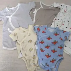 新生児用肌着、UNIQLOロンパース5枚セット