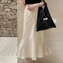 汚れ無し GRL ツイルハイウエストマーメイドスカート[kz56] Mサイズ