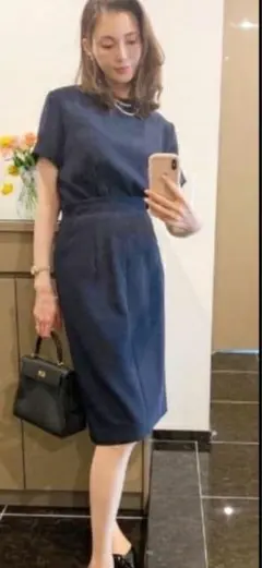 定価約55000円　yoko chan ヨーコチャン　袖フリル　ワンピース　36 定価約55000円 yoko chan ヨーコチャン 袖フリル ワンピース 36 - メルカリ