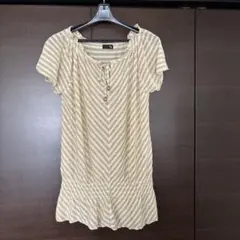 Vigny ラメ入り ボーダー チュニック 半袖のサムネイル
