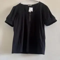 ❤️未使用タグ付き❤️axes femme ハーフジップパフ袖プルオーバー