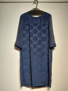 KT ドットワンピース　7部袖　9号