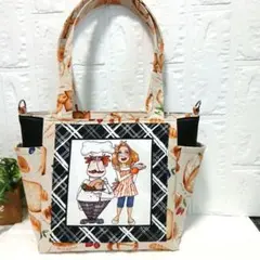 雪降ったよSALE♥ロラライハリス♥サイドポケット♥3Wayトートバッグ