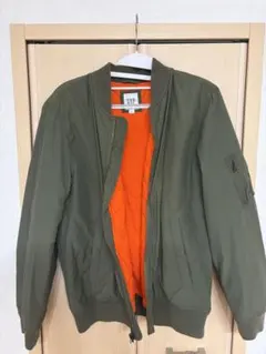 【Mサイズ】GAP MA-1ジャケット オリーブグリーンのサムネイル