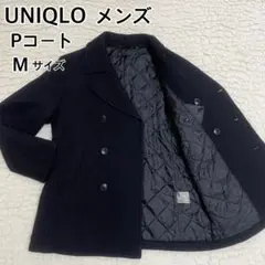 UNIQLO ユニクロ メンズ ハーフコートPコート ブラックM