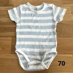 H&M ベビー 半袖 ボディスーツ オーガニックコットン 70