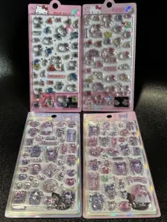 【週末セール】海外正規品ハローキティクロミボンボンドロップシールシール4点