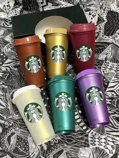 レア　スターバックス　アメリカ限定　リユーザブルカップ　メタリックカラー