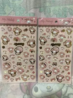 マイメロディ　シール　2セット　サンリオ　マイメロ　箔押しシール