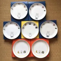 未使用新品　ミッフィー お皿 プレート　ブルーナ 絵皿7枚　ローソン