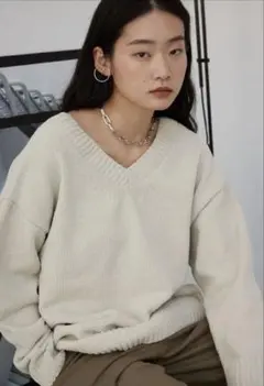 モールヤーン2ウェイシンプルニットトップス FREE