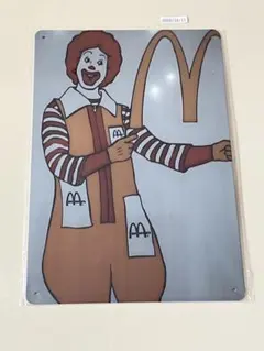 マクドナルド ドナルド ブリキ看板 インテリア