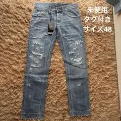 ドルチェ&ガッバーナ ダメージ加工 ブラックデニム サイズ48 - メルカリ