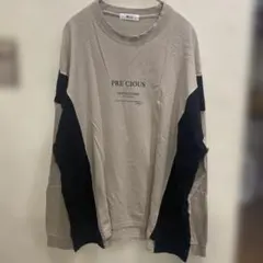 WEGO メンズ　長袖カットソー ベージュ Mサイズ