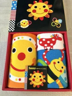 sassy フェイスタオル ループタオル 3枚 まとめ売り