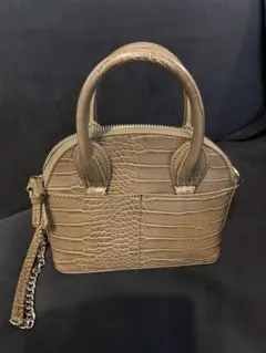 ZARAアニマル柄ミニボストンバッグ