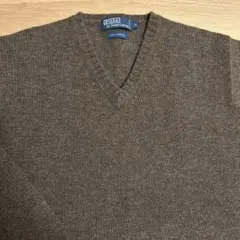 Polo by Ralph Lauren ブラウン Vネック セーター S