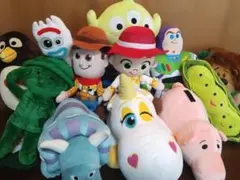 ［J］トイ・ストーリー ぬいぐるみ 12体　紙タグ付　ディズニー　まとめ売り