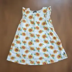 moujonjon ひまわり柄 ノースリーブワンピースのサムネイル