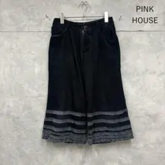 PINKHOUSEデニムガウチョパンツ フリル装飾 - メルカリ
