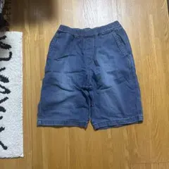 ユニクロ キッズ デニムハーフパンツ 160