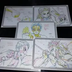 原画ポストカード 鬼滅の刃 無限列車編　煉獄杏寿郎　竈門炭治郎　猗窩座