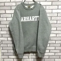 carhartt☆カーハート☆トレーナー ビッグロゴ グレー M 상태좋음