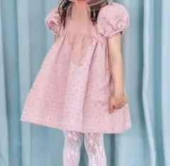 【新品】しまむら　ソフトチーズ softcheese ワンピース 90　ピンク