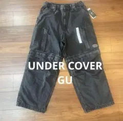 新品　GU×UNDERCOVER デニム　コンバーチブル　ワイドカーゴパンツ