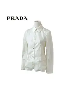 PRADA プラダ　イタリア製　ナイロン100% ボタン　ジャケット