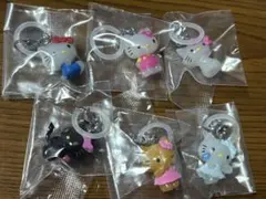 コンプリート 全6種 ハローキティ めじるしアクセサリー ガチャガチャ