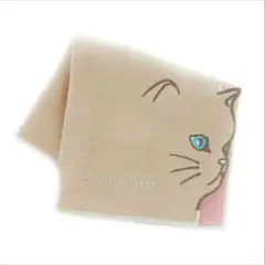 【新品未使用】PAUL&JOE アクセソワ｜ガーゼハンカチ キャット・ベージュ