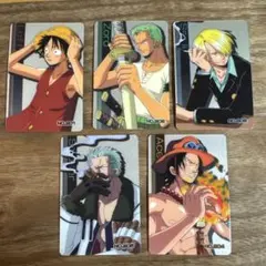 ワンピース　海賊王グミカード　5枚セット