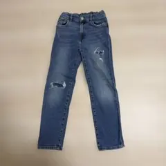 ZARA キッズ用　ダメージデニムパンツ Gパン140cm