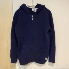 kashwére カシウェア　フード付きパーカー　レディースXSサイズ　ネイビー