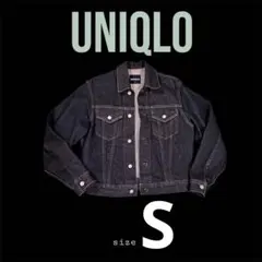 UNIQLOダークブルーデニムジャケット　sサイズ