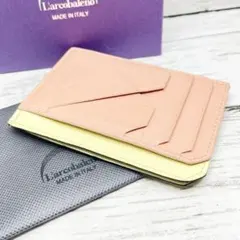 ラルコバレーノ L'arcobaleno コインケース ピンク×イエロー レザーのサムネイル