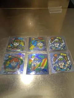 旧ビックリマンヘッド 当時物 ピアマルコ PM 6枚セット　ビックリマンシール