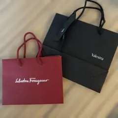 Salvatore Ferragamo Valextra ショップ袋 2枚セットのサムネイル