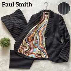 美品✨ ポールスミス セットアップ スーツ パンツ　マルチカラー裏地Mオンワード