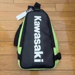 【新品未使用】Kawasaki 純正 ボディバッグ 黒×緑