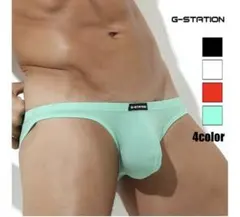G-STATION メンズ ビキニ グリーン 　Ｌ